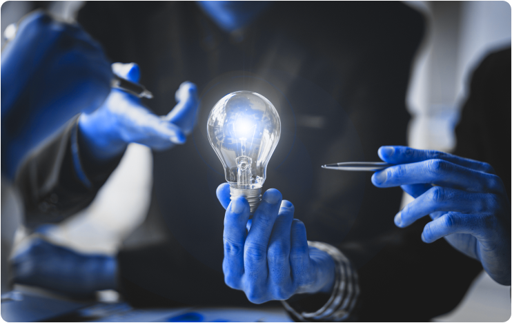 Innovation concept for online success solutions company